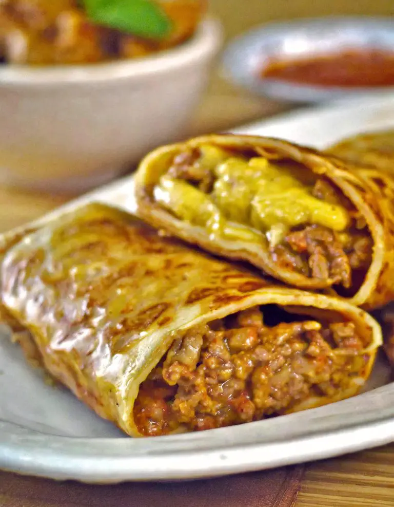 Beef and Cheese Chimichangas
