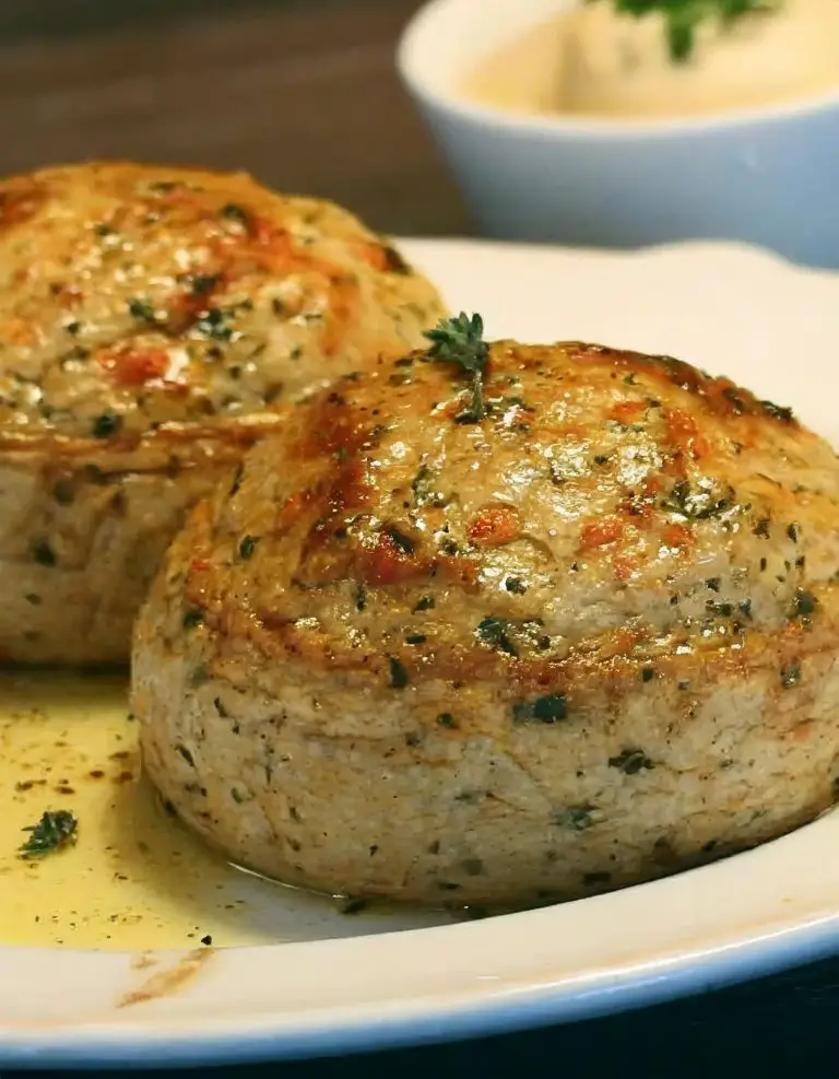 Crab Stuffed Cheddar Bay Biscuits with Lemon Butter