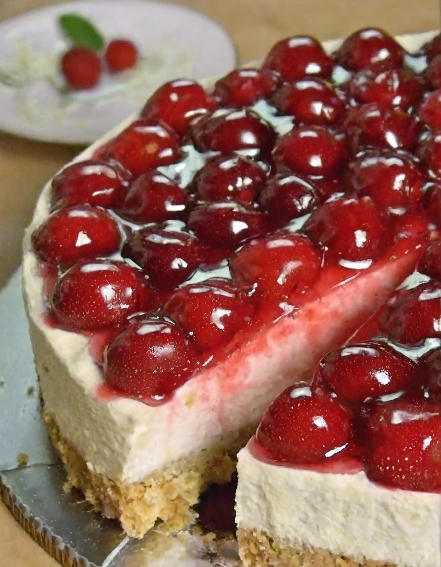 No-Bake-Cherry-Cheesecake-1