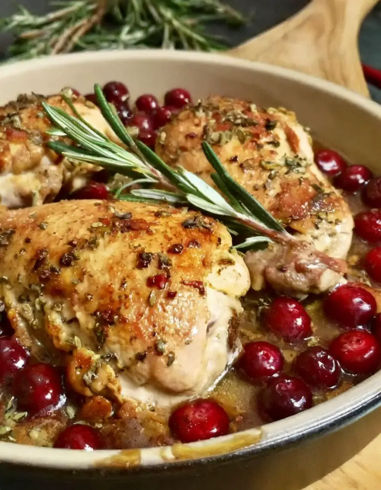 One-Pan Cranberry Rosemary Chicken