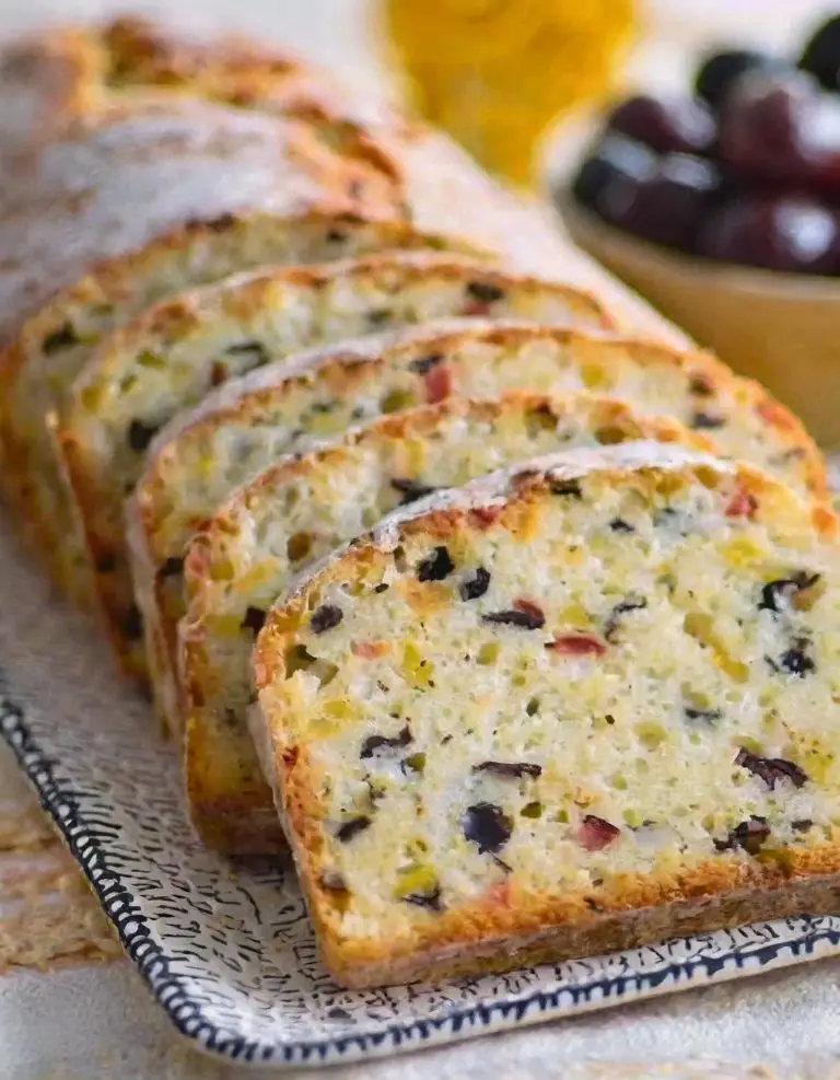 Savory Quick Bread With Cheese And Olives