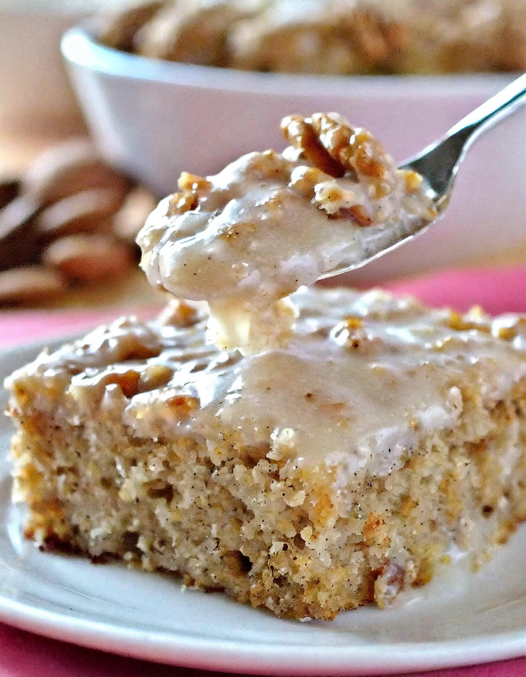 Southern-Pecan-Praline-Cake-with-Butter-Sauce