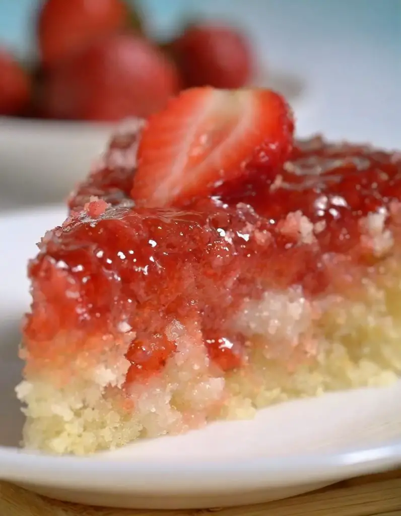 Strawberry Rhubarb Upside Down Cake 1