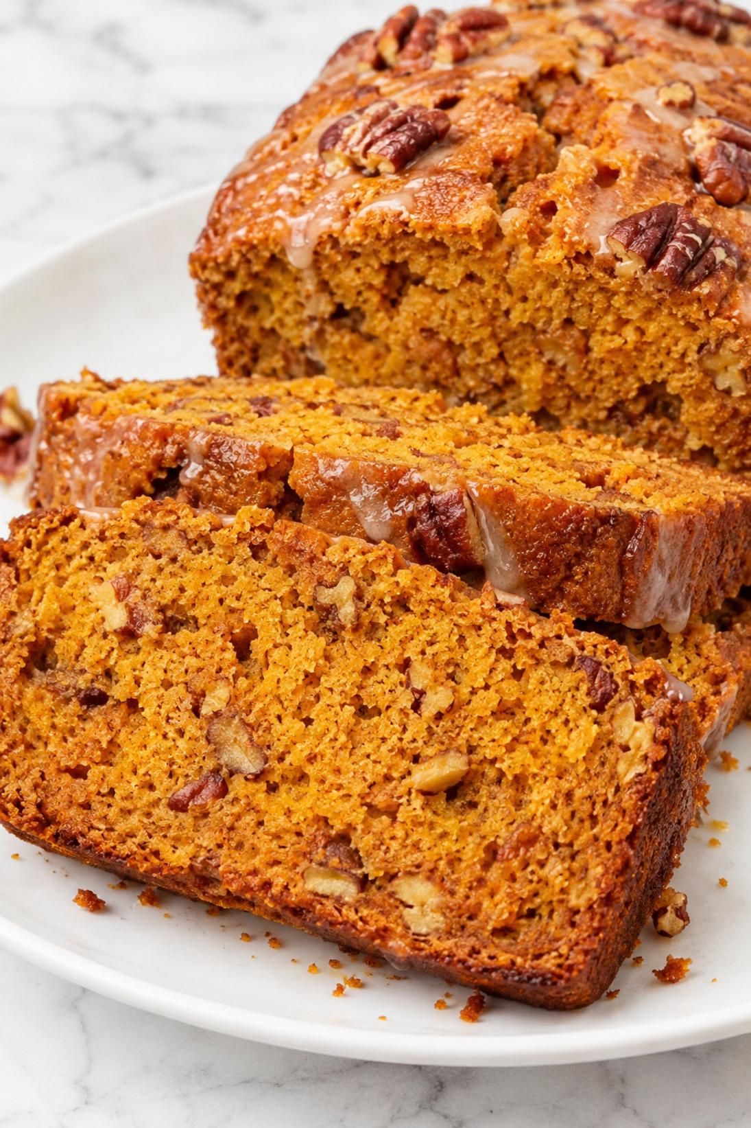 Pumpkin Pecan Loaf Cake